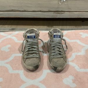 Girls golden goose silver glitter